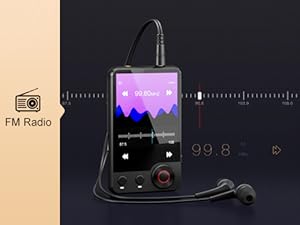 MECHEN 128GB MP3 Player with Bluetooth 5.3, 2.4’ Portable Full Touchscreen Music Player