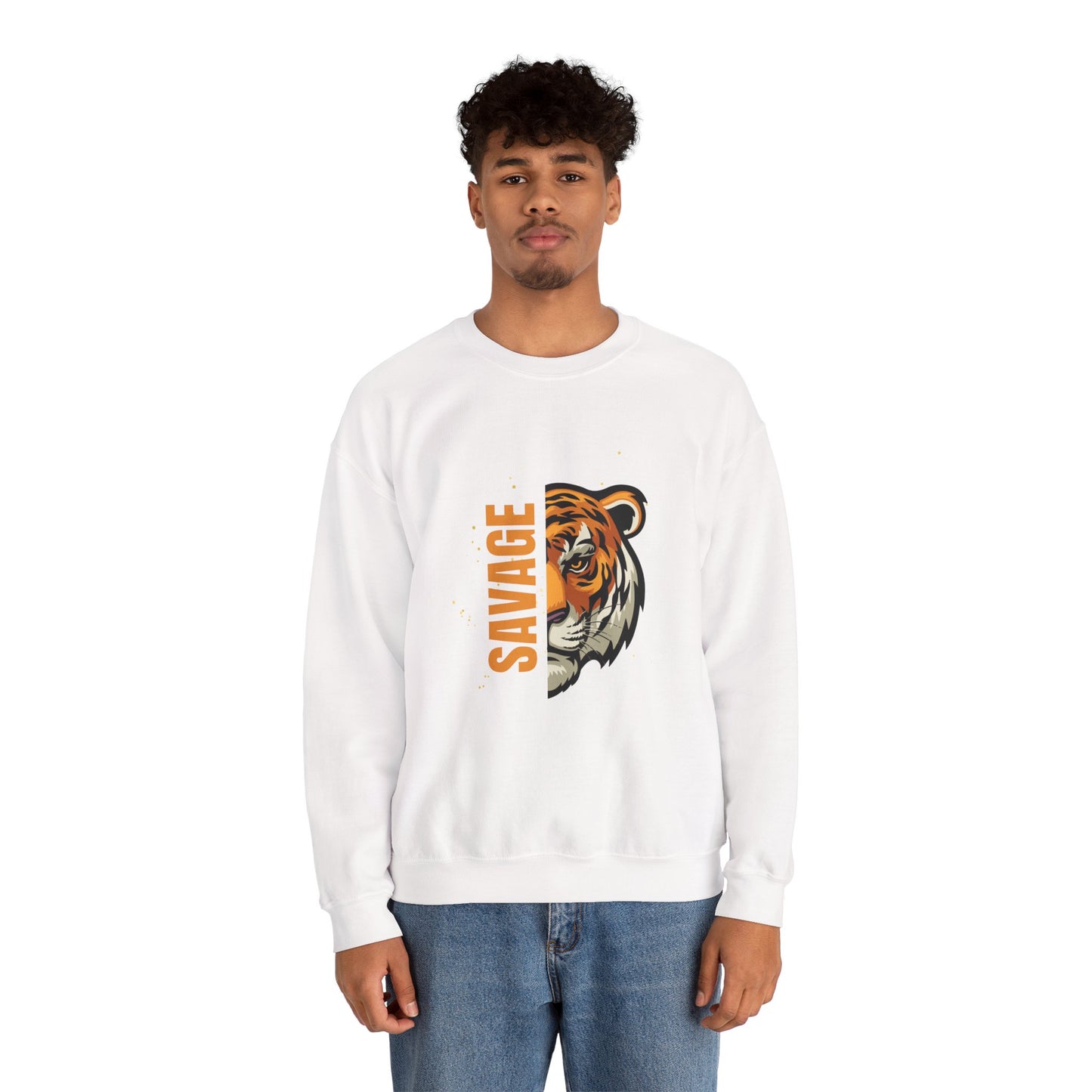 Savage Tiger Unisex Crewneck Sweatshirt