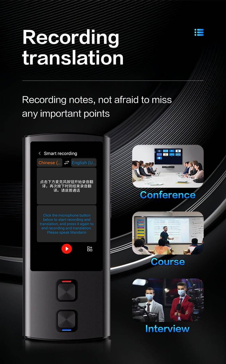 138 Language 2-Way Translator T17 with Voice & Photo - Loja Manuel Coelho