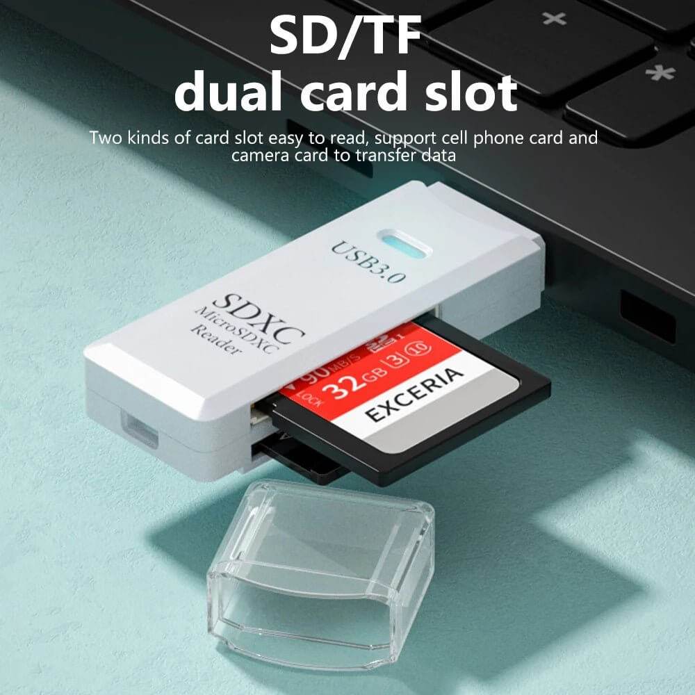 USB 3.0 Card Reader Micro TF & SD Compatible - Loja Manuel Coelho