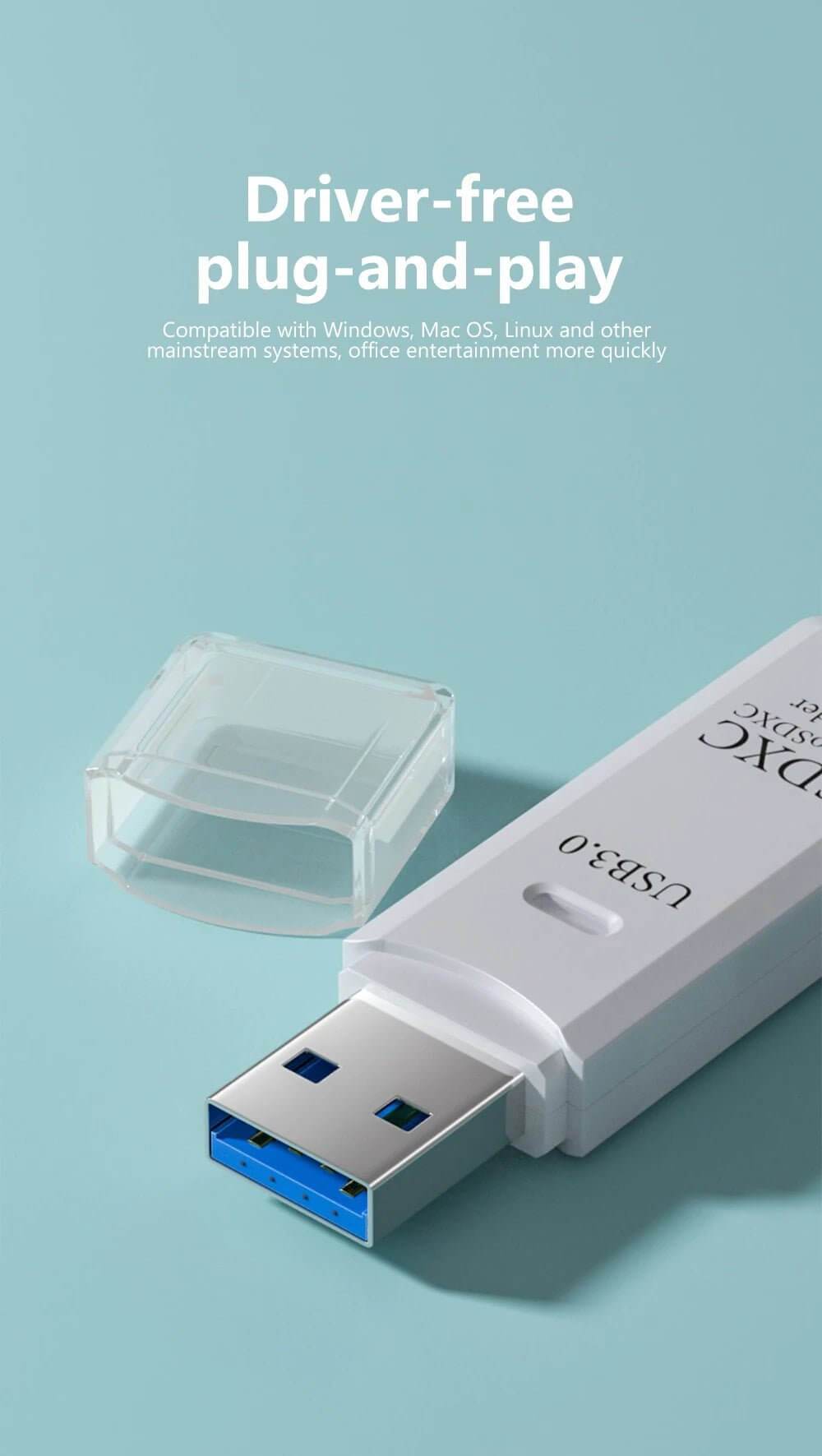 USB 3.0 Card Reader Micro TF & SD Compatible - Loja Manuel Coelho