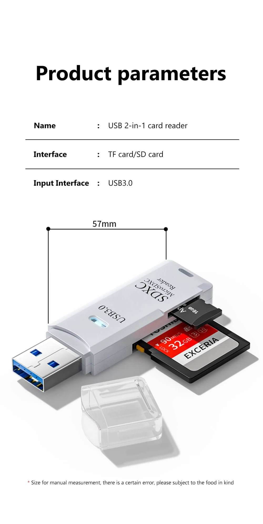 USB 3.0 Card Reader Micro TF & SD Compatible - Loja Manuel Coelho