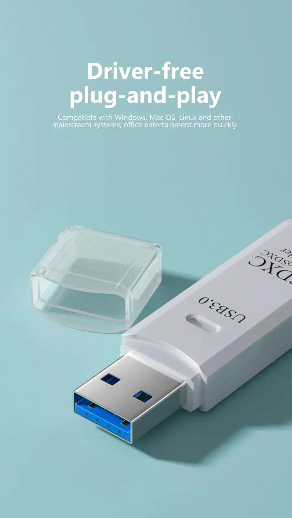 USB 3.0 Card Reader Micro TF & SD Compatible - Loja Manuel Coelho