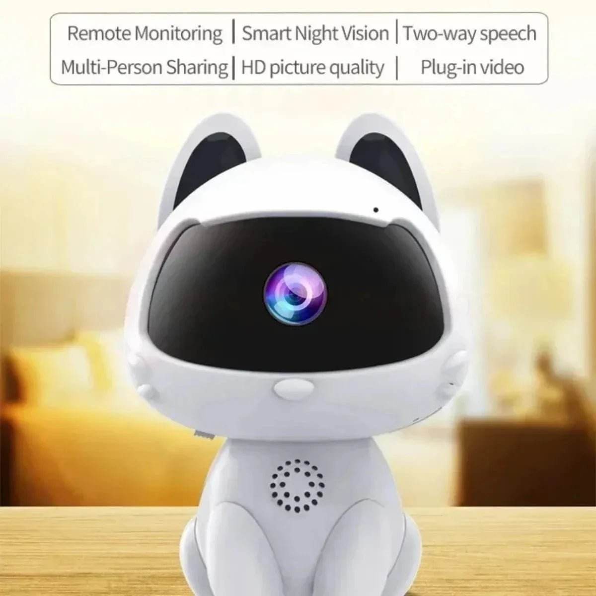 3MP Intelligent night vision two-way audio voice intercom wifi remote night vision - Loja Manuel Coelho