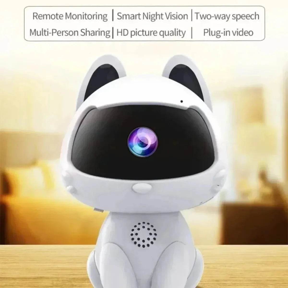 3MP Intelligent night vision two-way audio voice intercom wifi remote night vision - Loja Manuel Coelho