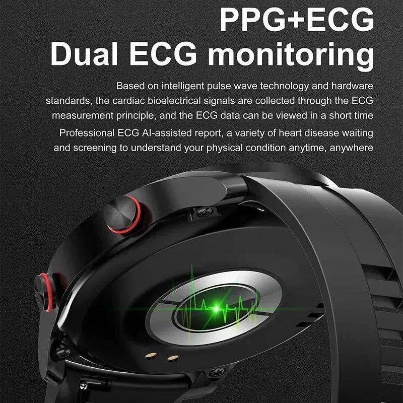 Smart Watch ECG+PPG Bluetooth Call Men Laser Health - Loja Manuel Coelho
