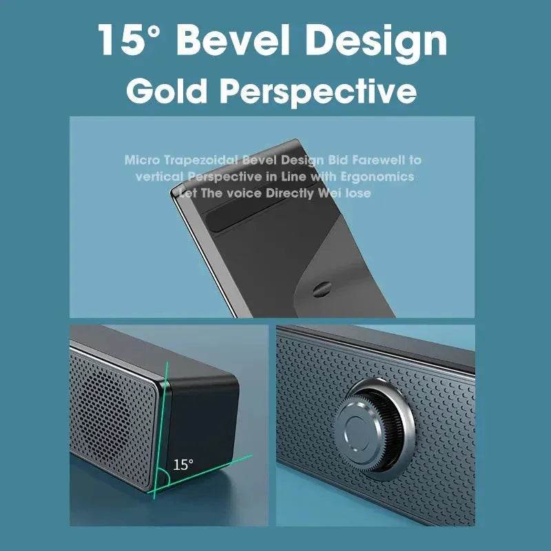 PC Soundbar Wireless Bluetooth Speaker, USB Powered for TV - Loja Manuel Coelho
