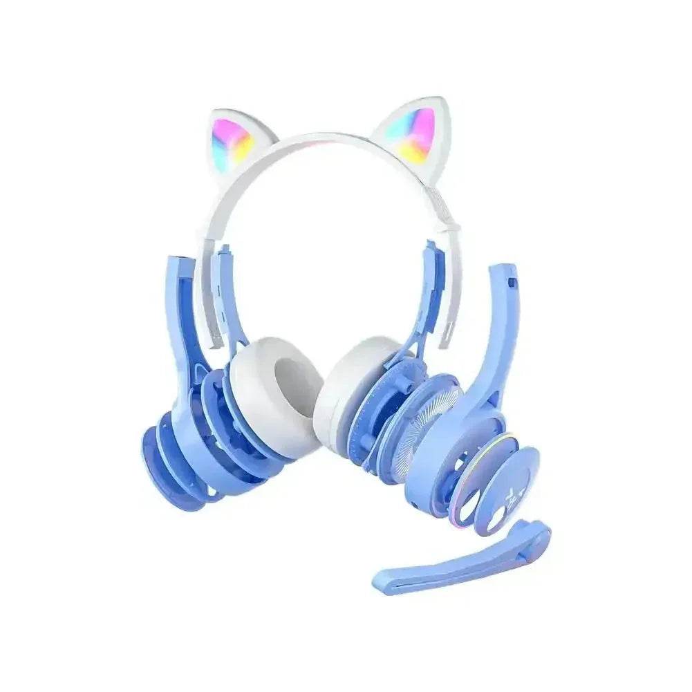 Headphones Cute Cat Ears with LED Flashing - Loja Manuel Coelho