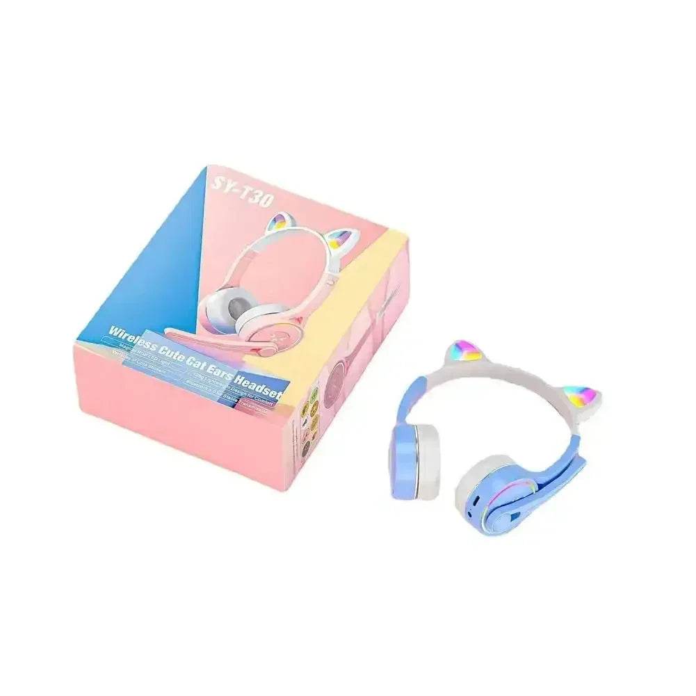 Headphones Cute Cat Ears with LED Flashing - Loja Manuel Coelho