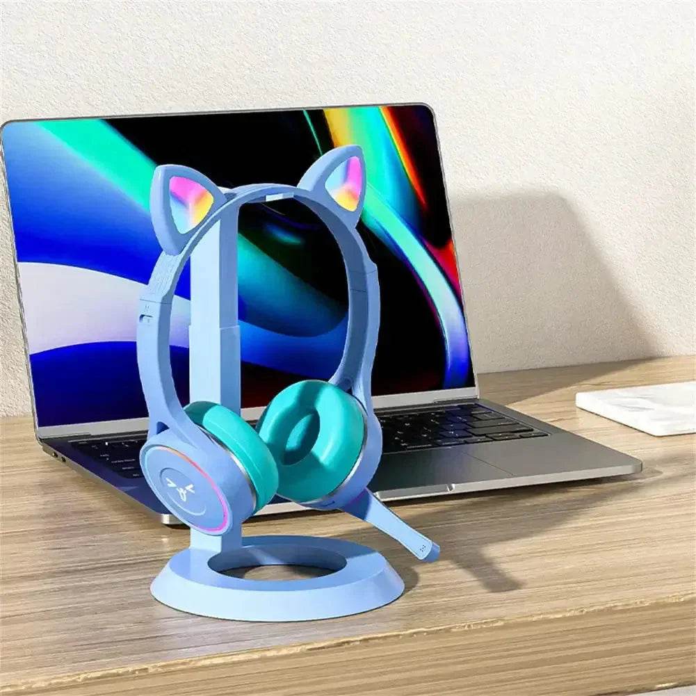 Headphones Cute Cat Ears with LED Flashing - Loja Manuel Coelho
