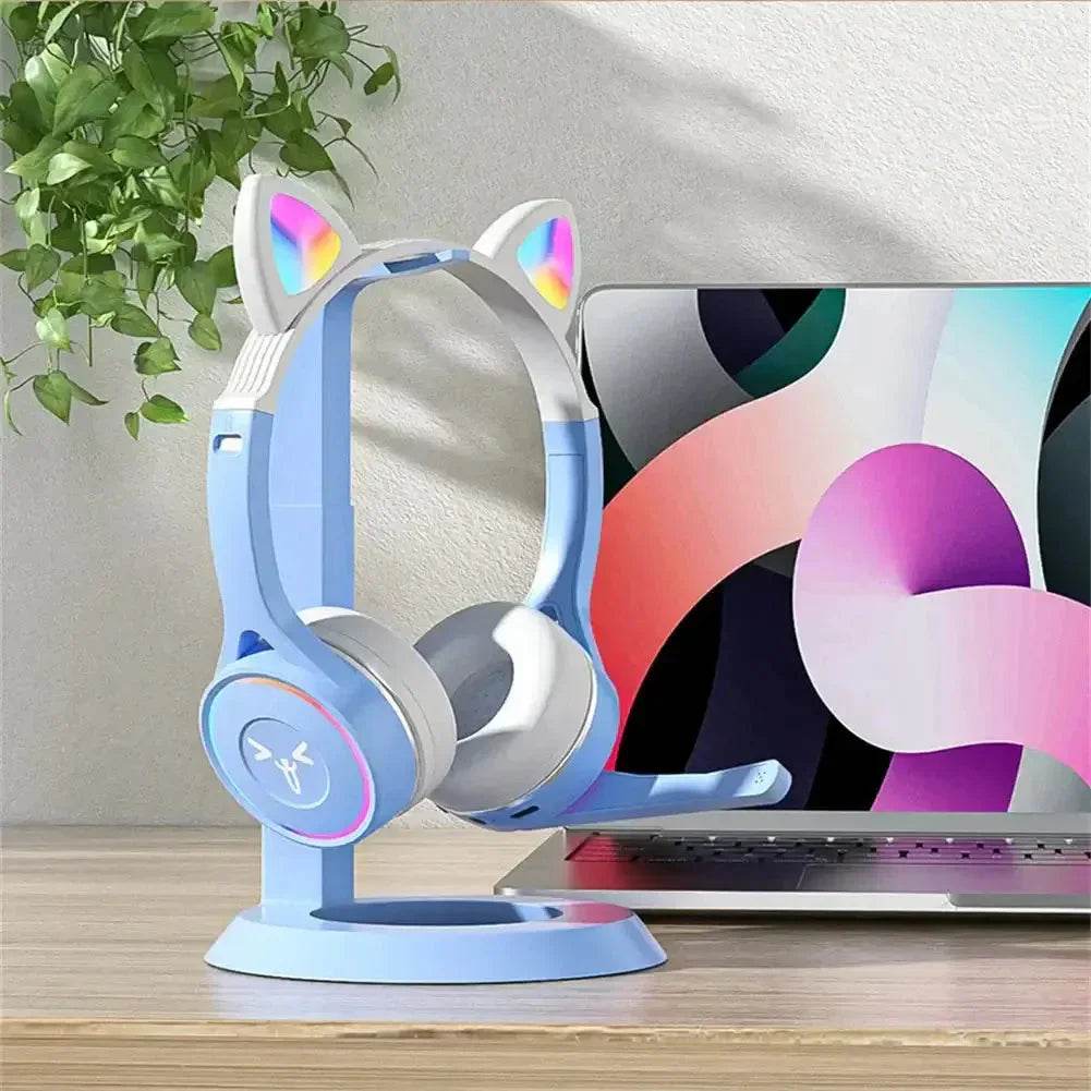 Headphones Cute Cat Ears with LED Flashing - Loja Manuel Coelho