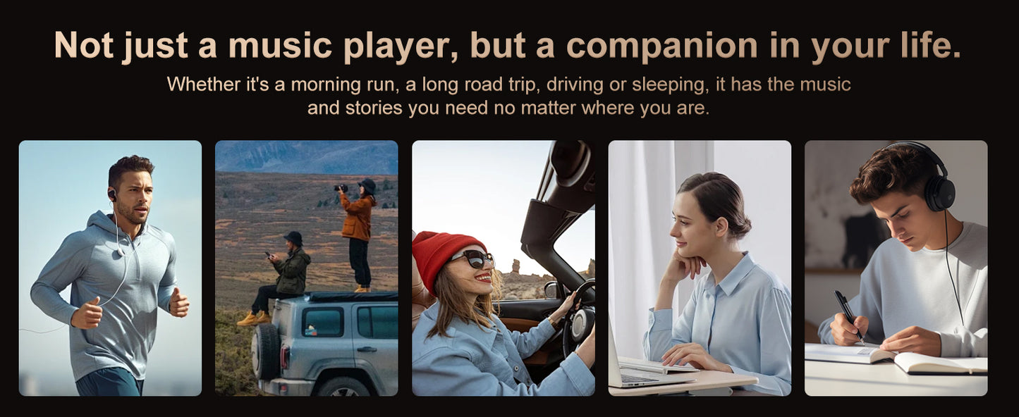 Hi-Fi MP3 Player with Bluetooth and WiFi, Oilsky Lossless DSD High-Resolution