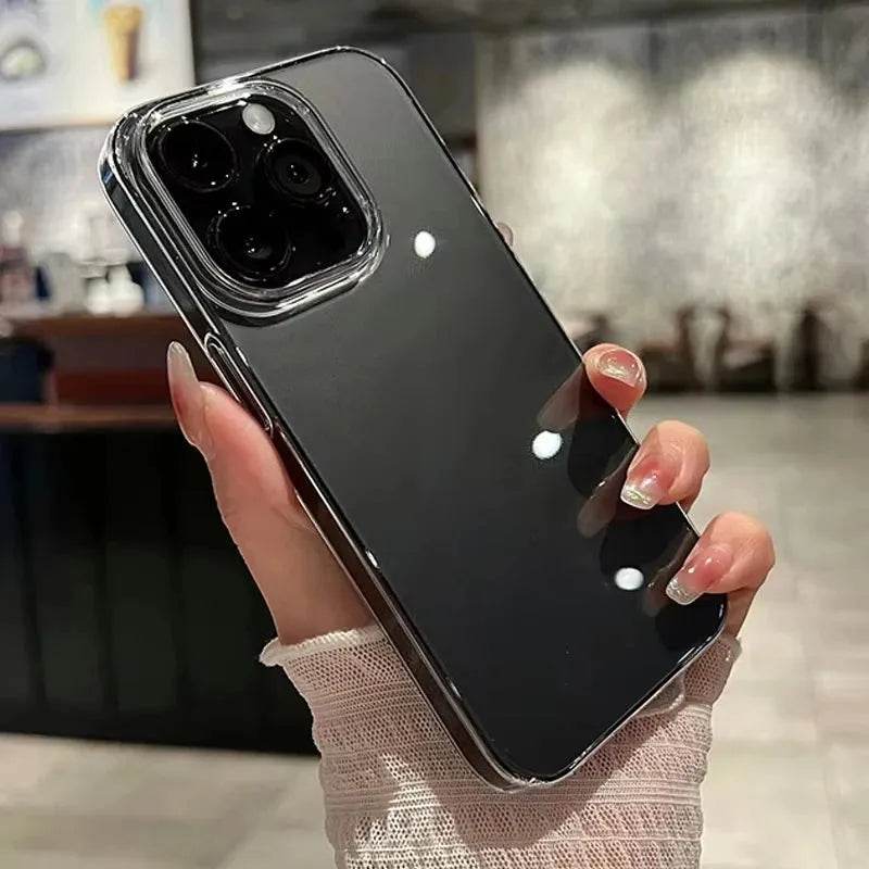 Luxury Transparent Soft Phone Cases iPhone16 15 14 13 12 11 - Loja Manuel Coelho