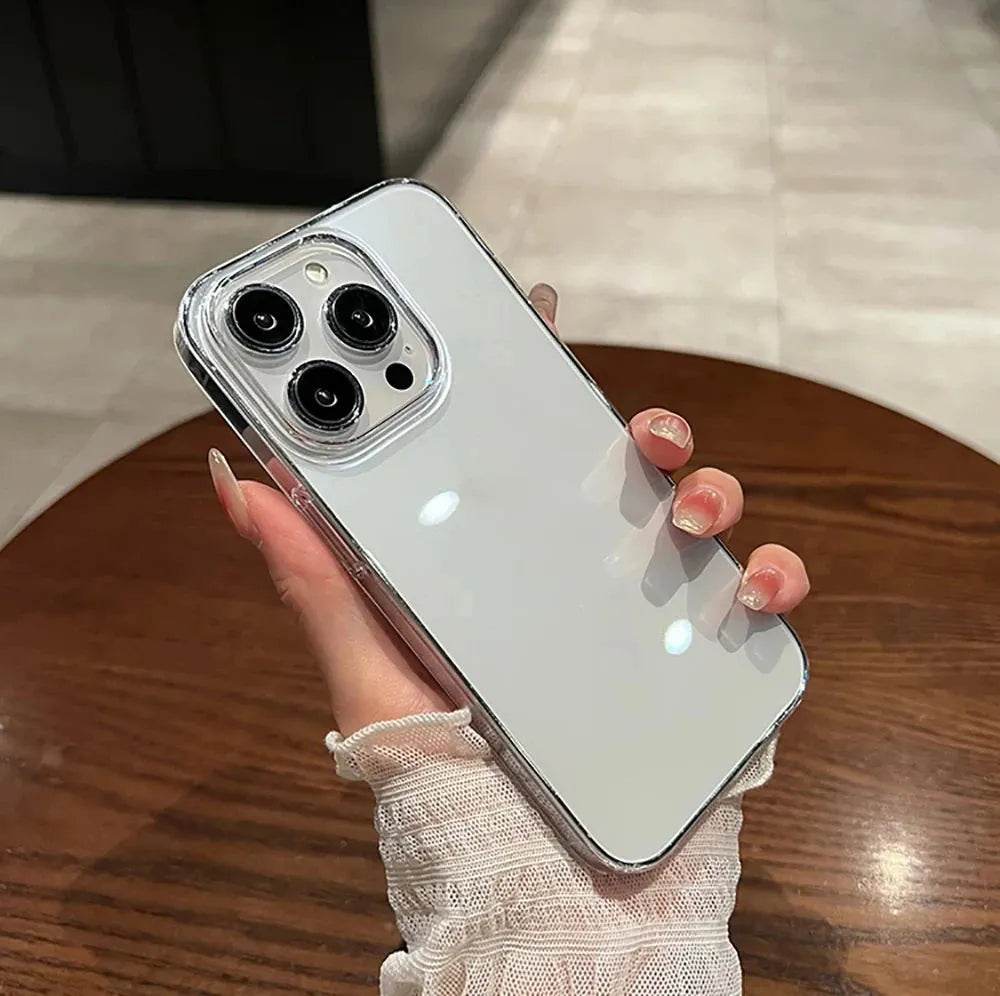 Luxury Transparent Soft Phone Cases iPhone16 15 14 13 12 11 - Loja Manuel Coelho