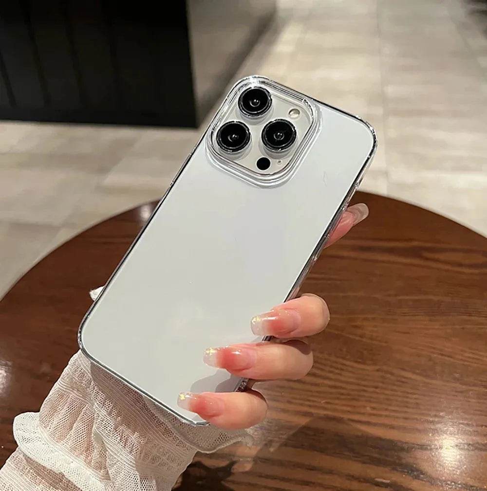 Luxury Transparent Soft Phone Cases iPhone16 15 14 13 12 11 - Loja Manuel Coelho