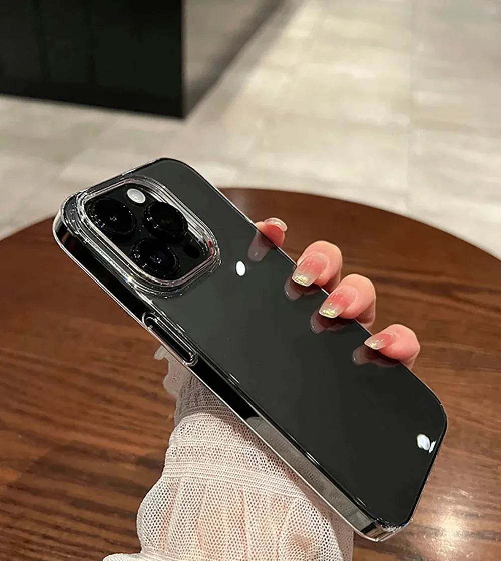 Luxury Transparent Soft Phone Cases iPhone16 15 14 13 12 11 - Loja Manuel Coelho