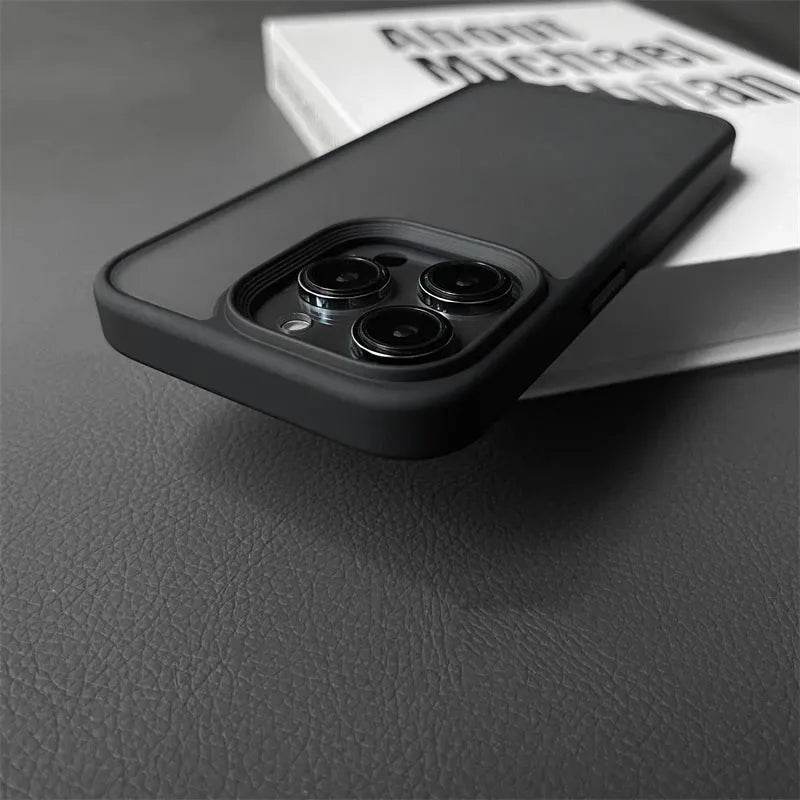 Armor Shockproof Hybrid Case for iPhone 15 14 16 Pro Max Matte Back Cover - Loja Manuel Coelho