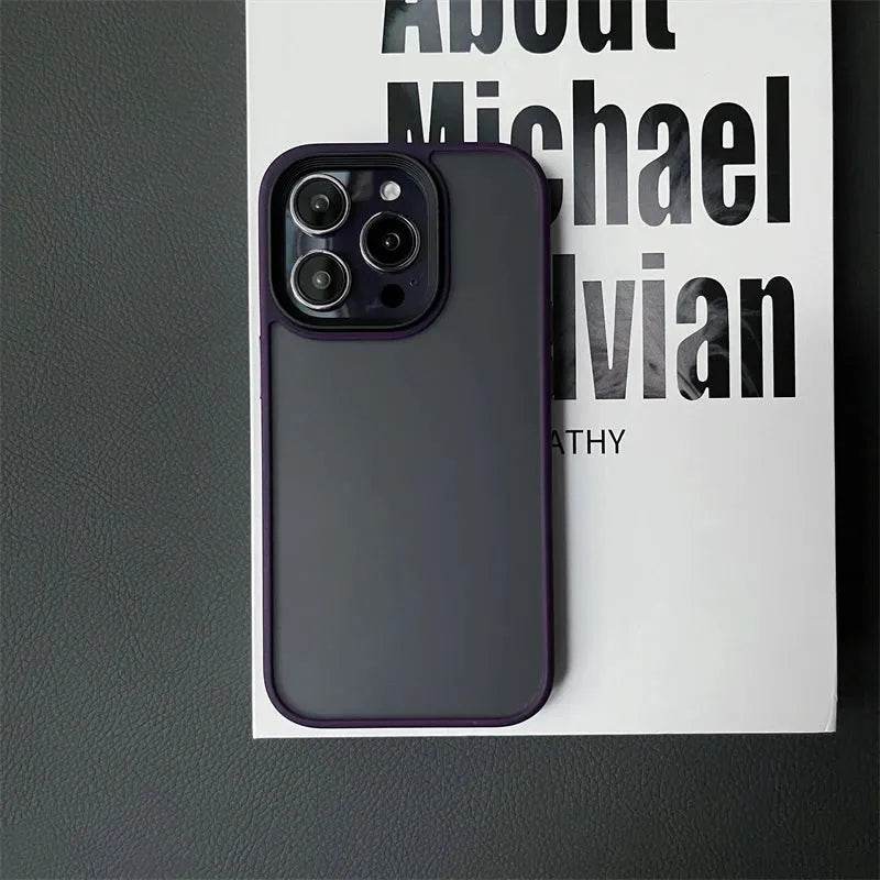 Armor Shockproof Hybrid Case for iPhone 15 14 16 Pro Max Matte Back Cover - Loja Manuel Coelho
