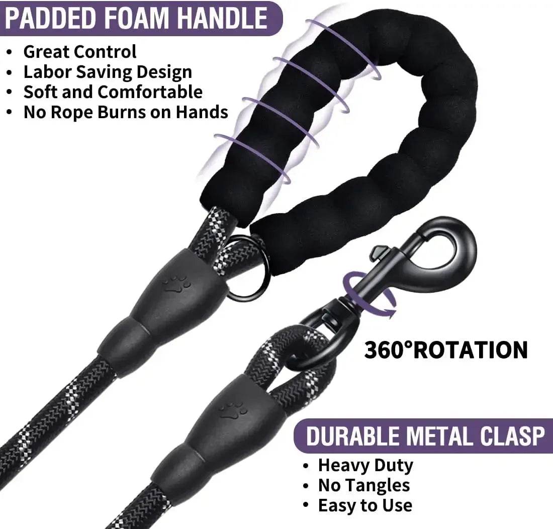 Strong Dog Leash Pet Leashes Reflectiv For Big Small Medium - Loja Manuel Coelho