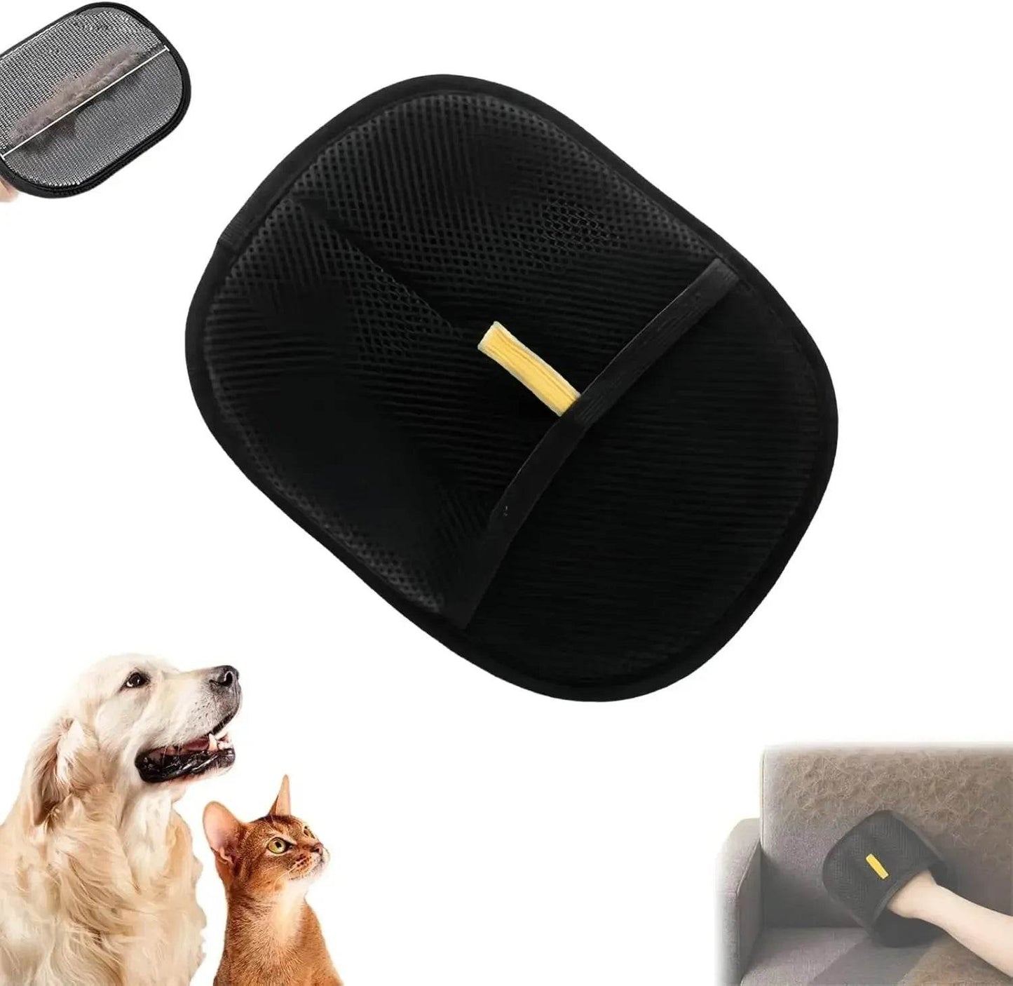 Fur Magnet Pet Hair Remover Glove for Smooth and Healthy Fur Pet for Clothes Sofas - Loja Manuel Coelho