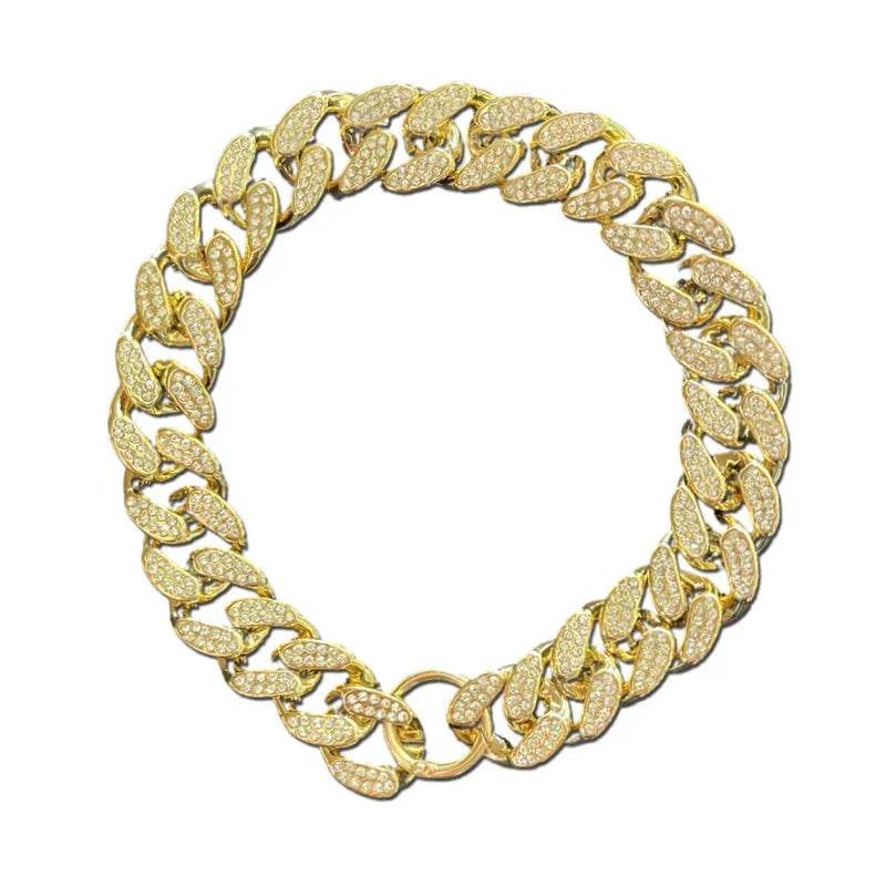 ABS Plastic Dog Collar Chain Diamond - Loja Manuel Coelho