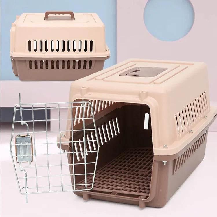 Outdoor Large Plastic Cat Cage - Portable Airline Carrier - Loja Manuel Coelho