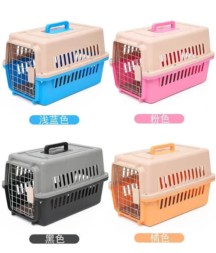 Outdoor Large Plastic Cat Cage - Portable Airline Carrier - Loja Manuel Coelho