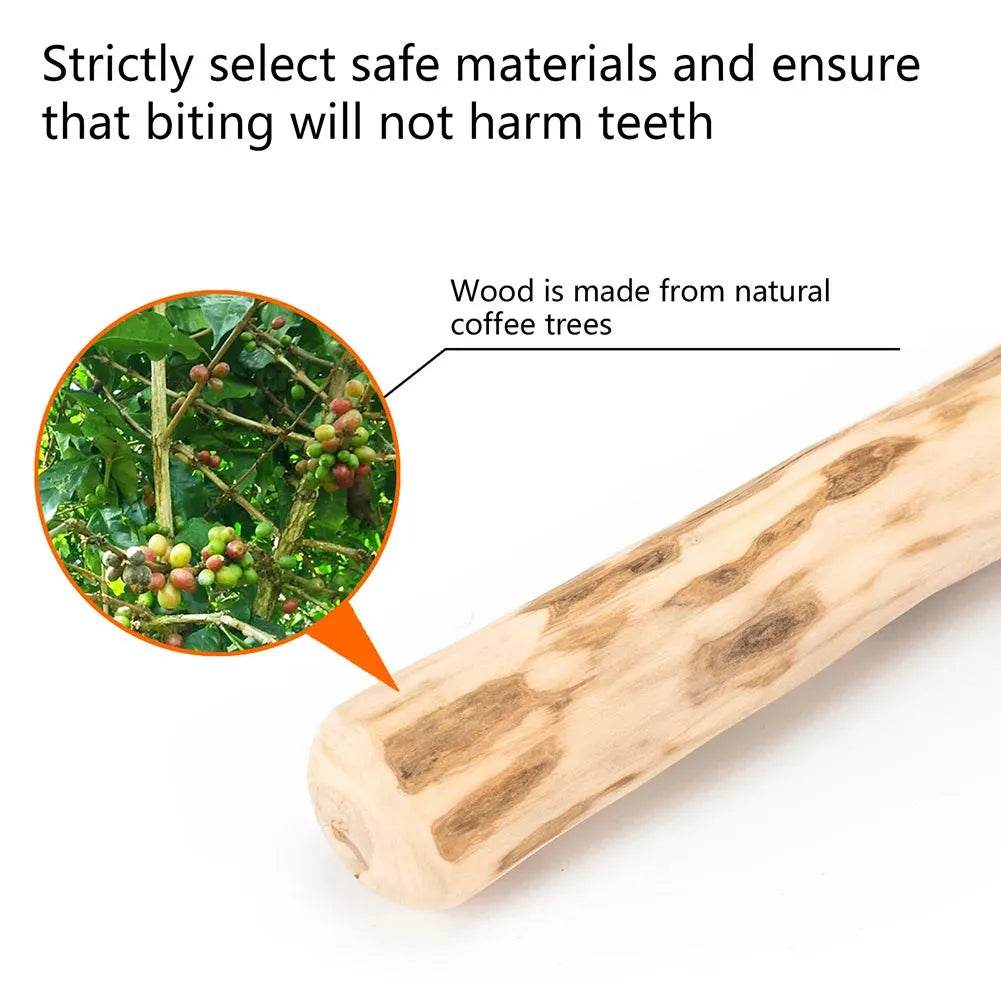 Natural Coffee Wood Dog Chew Toy | Mumbies - Loja Manuel Coelho