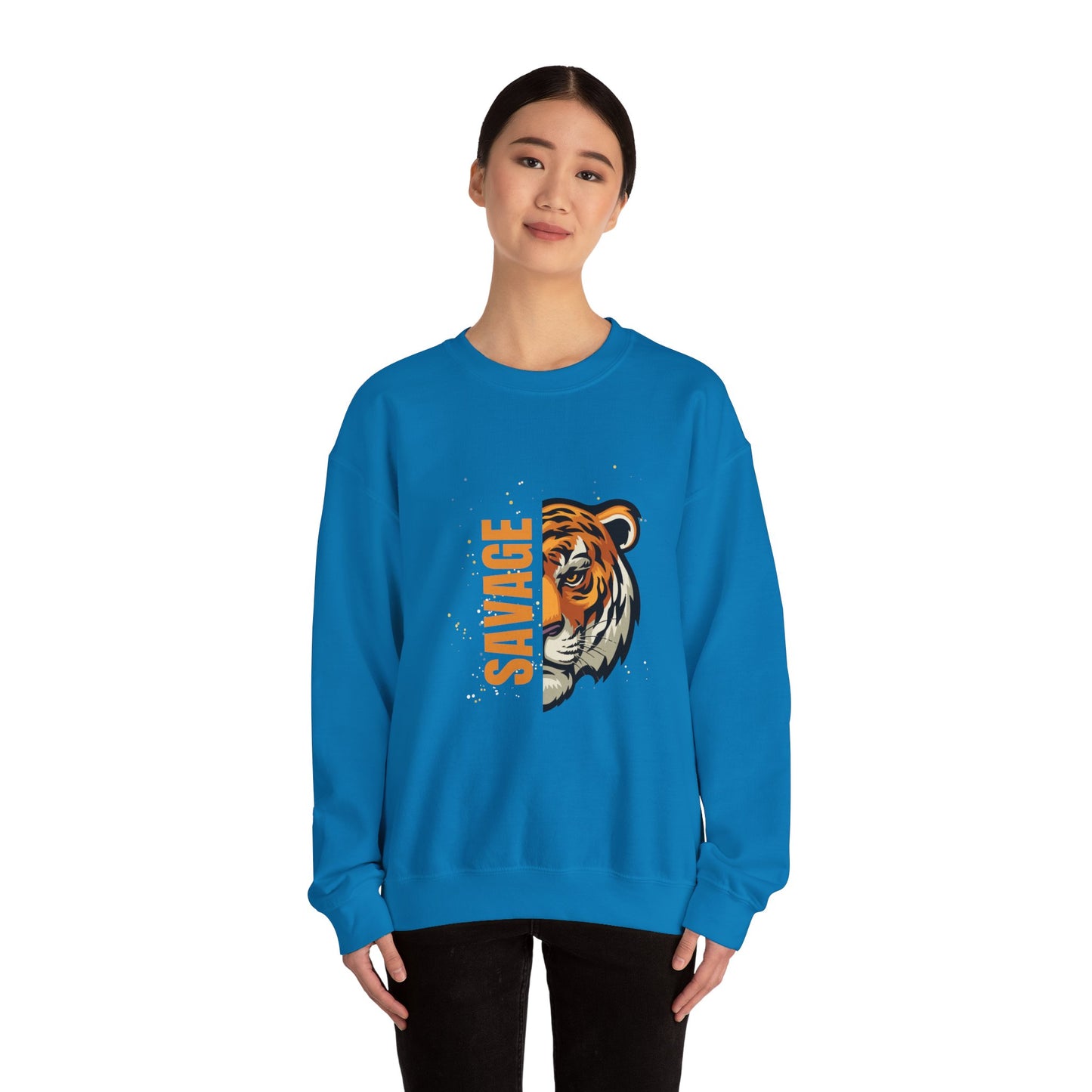 Savage Tiger Unisex Crewneck Sweatshirt