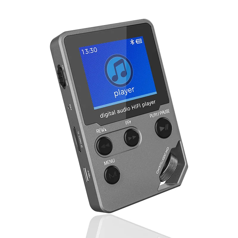 C5 8GB Lossless Bluetooth MP3 Music Player, Zinc Alloy Body,Rotary Controls