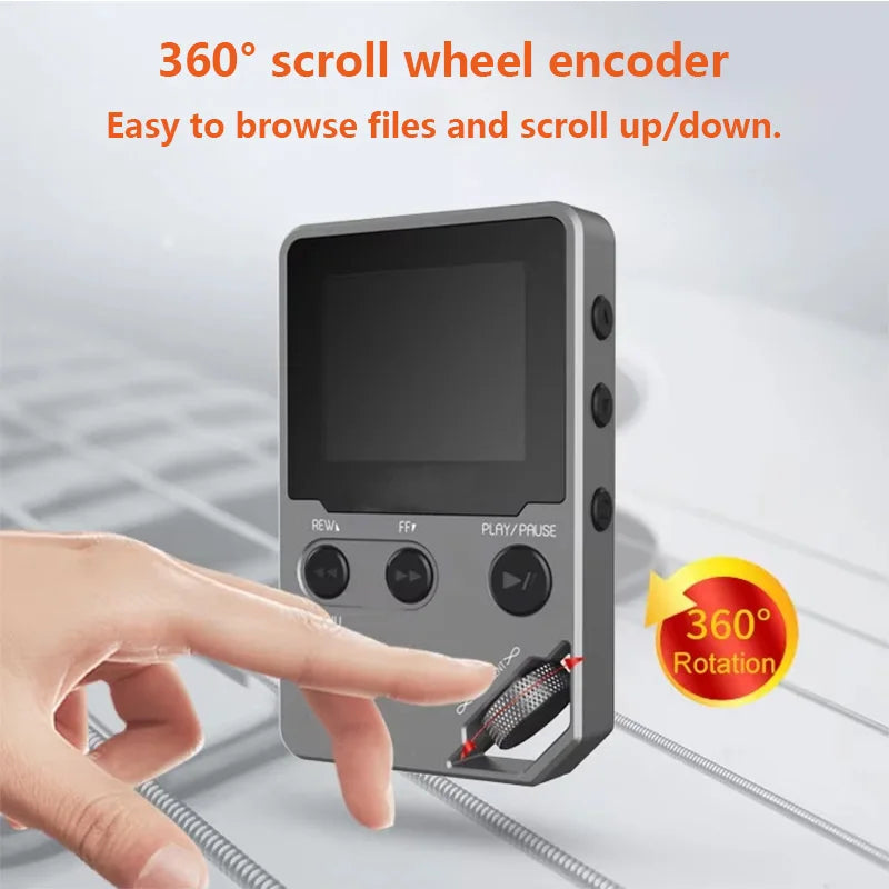 C5 8GB Lossless Bluetooth MP3 Music Player, Zinc Alloy Body,Rotary Controls