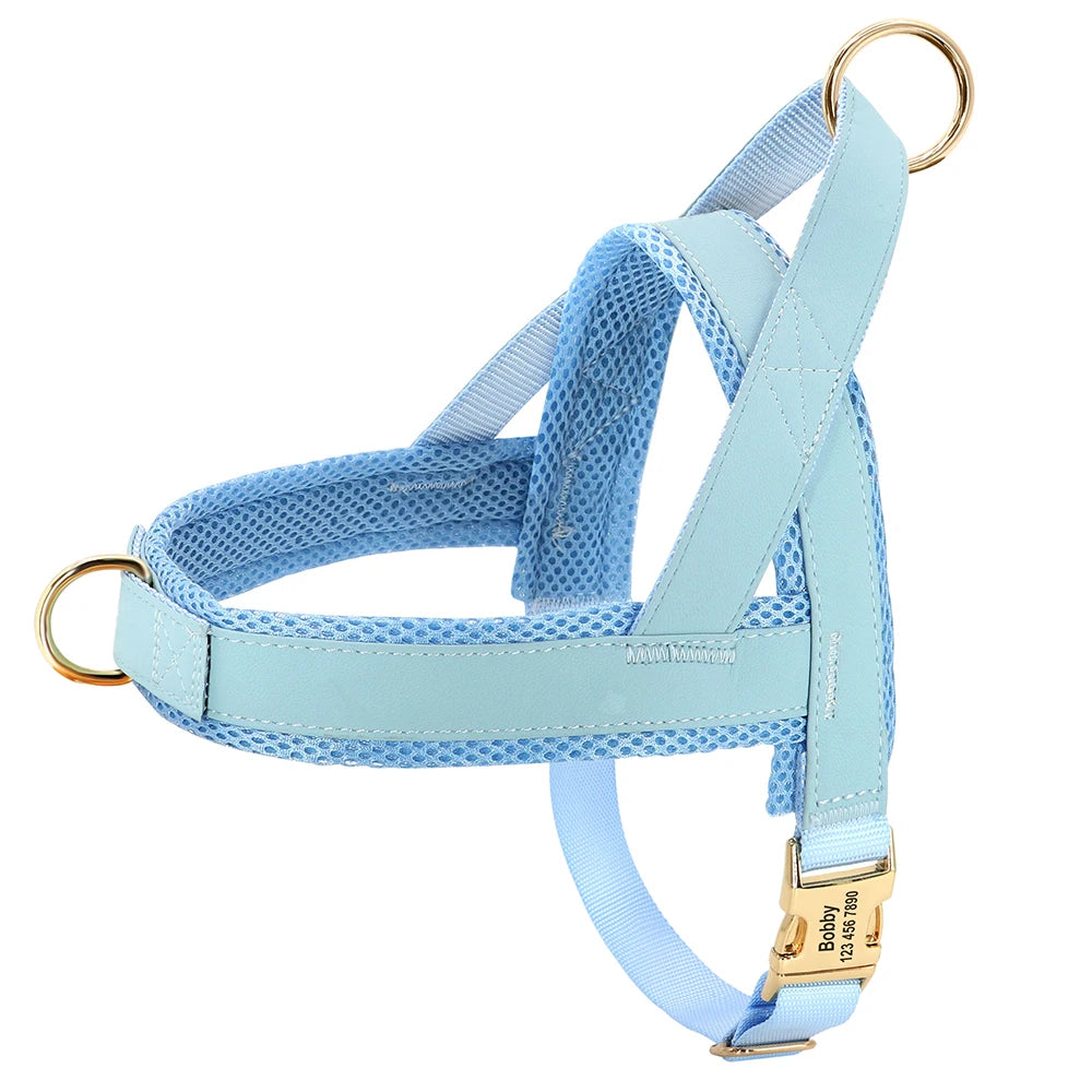Personalized Dog Harness No Pull Dog Harnesses Adjustable Pet Walking Training