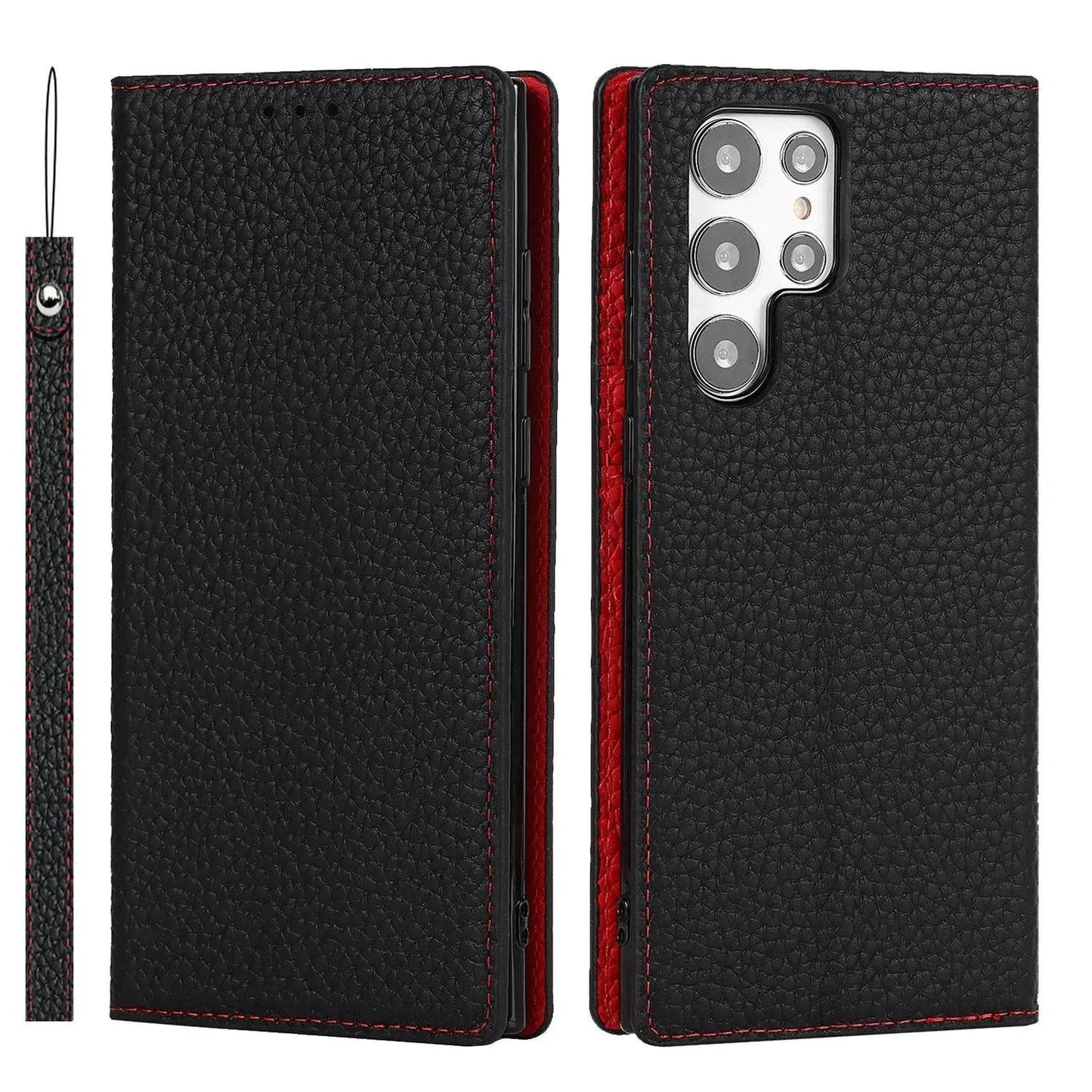 Loja Manuel Coelho Litchi Texture Phone Case for S24 Ultra - Loja Manuel Coelho
