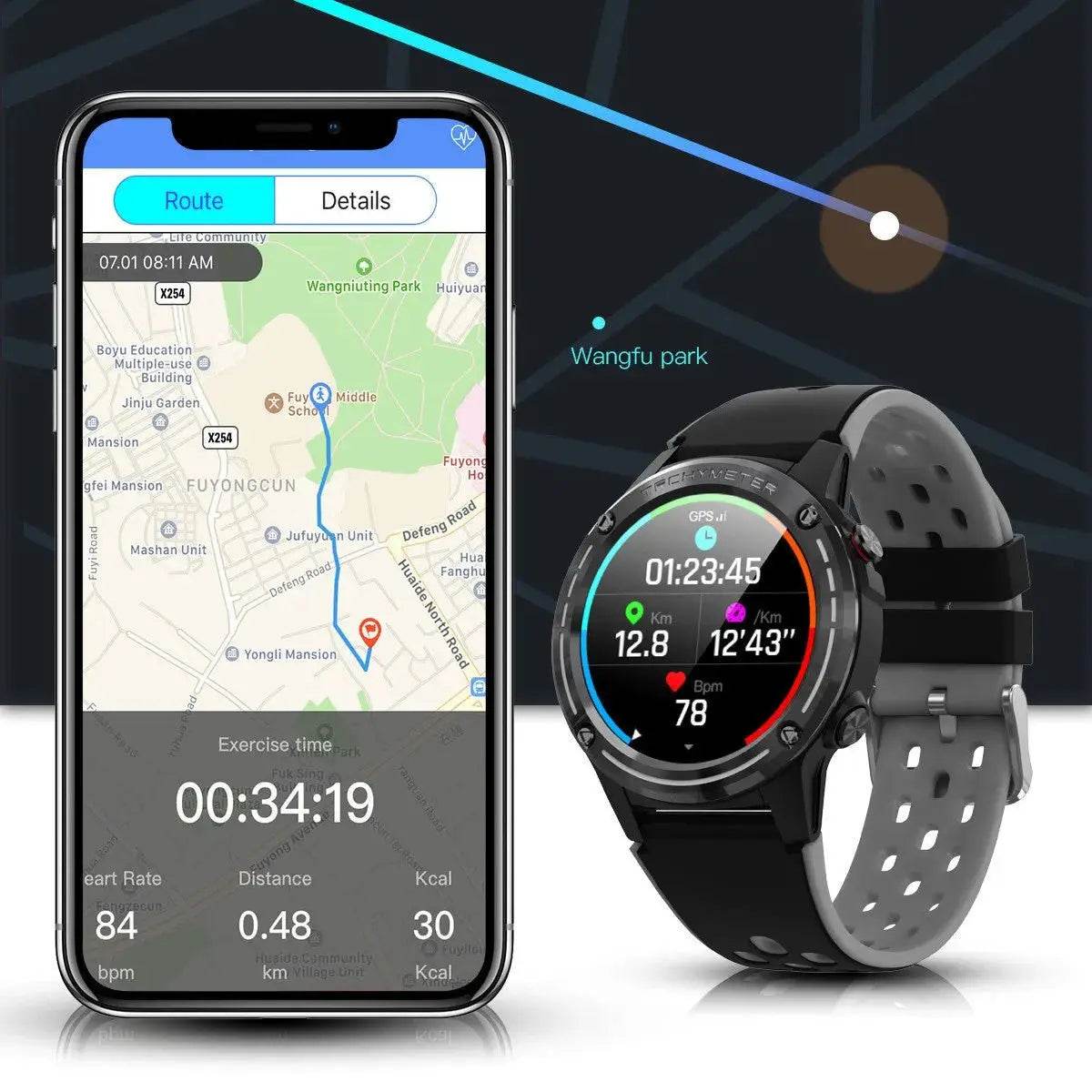 Loja Manuel Coelho Sports Smart Watch for Men - Durable, GPS, Step Tracker - Loja Manuel Coelho