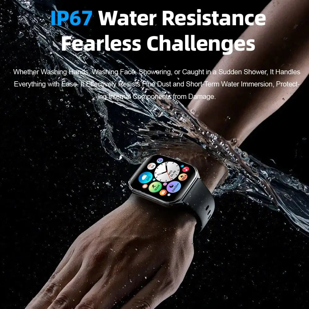 New Ultra Thin Smart Watch men 1.96" AMOLED 360*360 HD Pixel Display