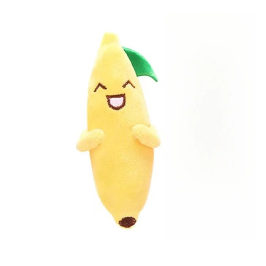 Pet Molar Bite toy Cartoon Stuffed Animal Cute Plush Cat Chew Toy