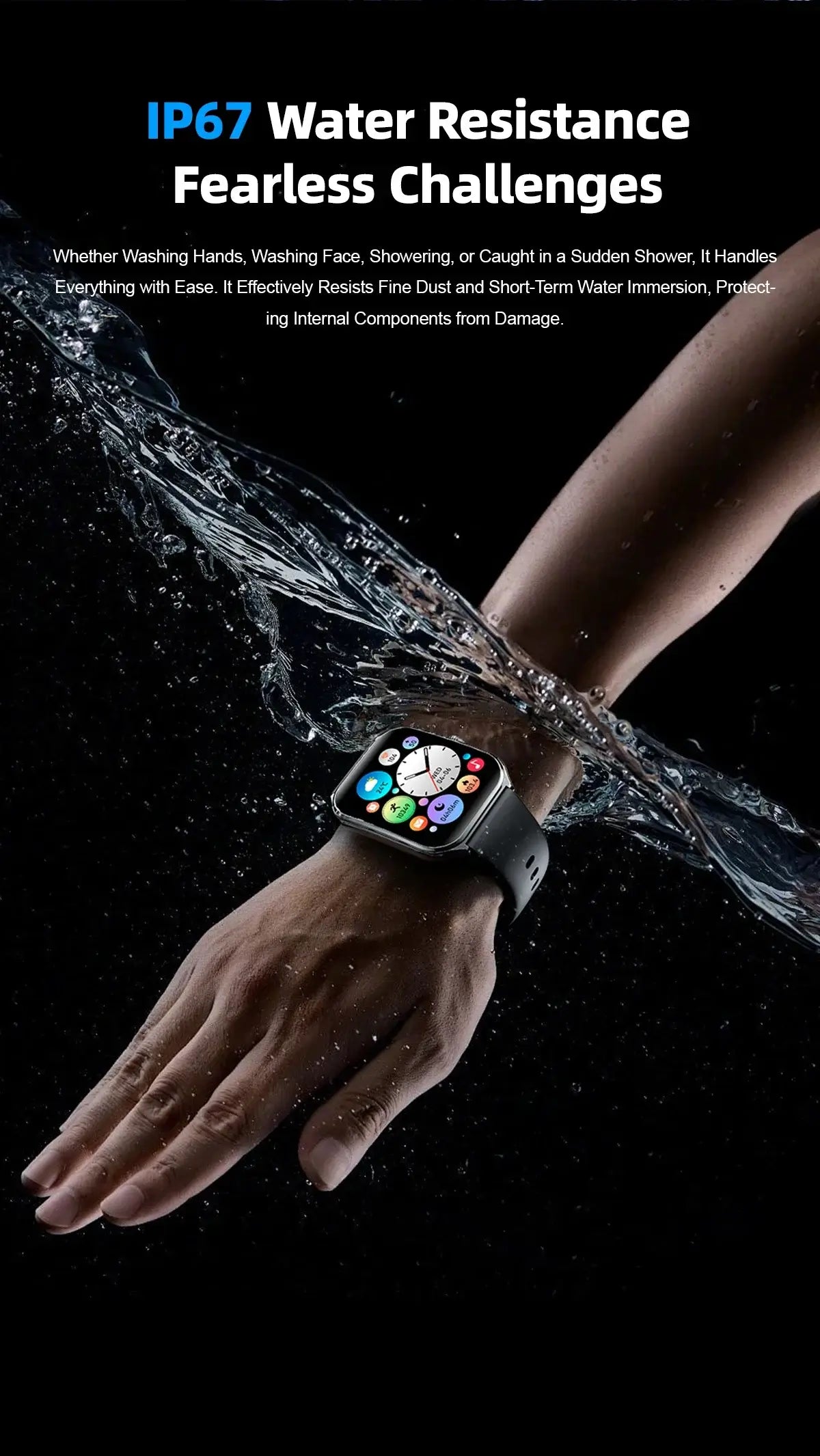 New Ultra Thin Smart Watch men 1.96" AMOLED 360*360 HD Pixel Display