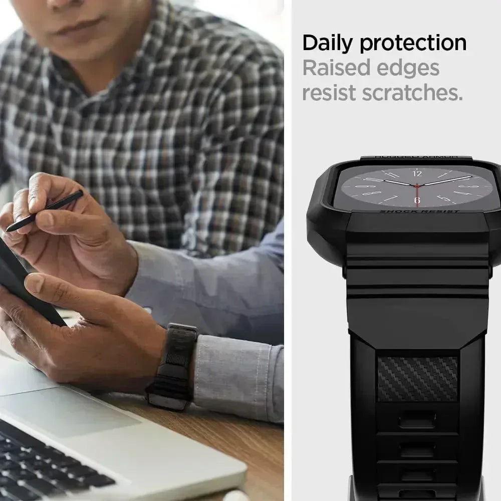 Rugged Armor Pro Designed for Apple Watch Ultra 2 Rubber Case with Band