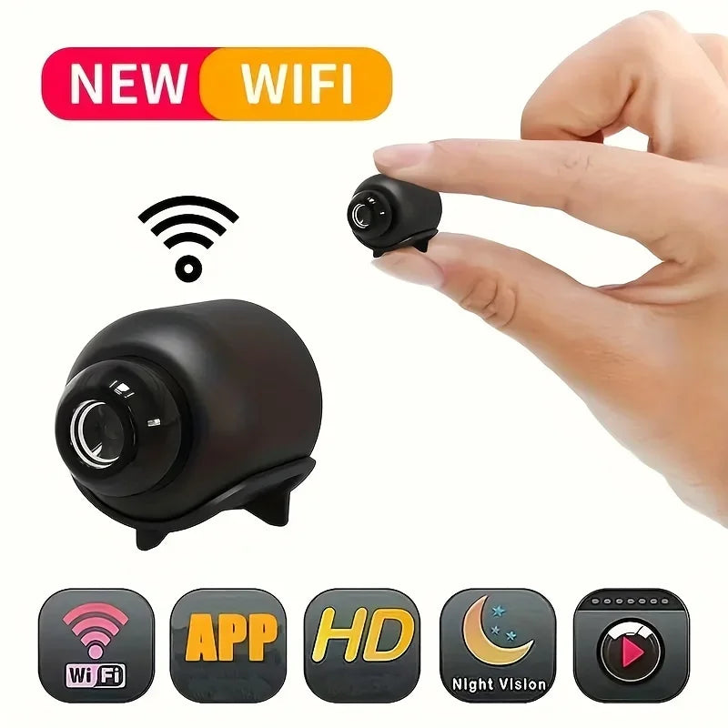 1080P HD Mini WiFi Camera Indoor Safety Security Surveillance Baby Monitor Night Vision - Loja Manuel Coelho