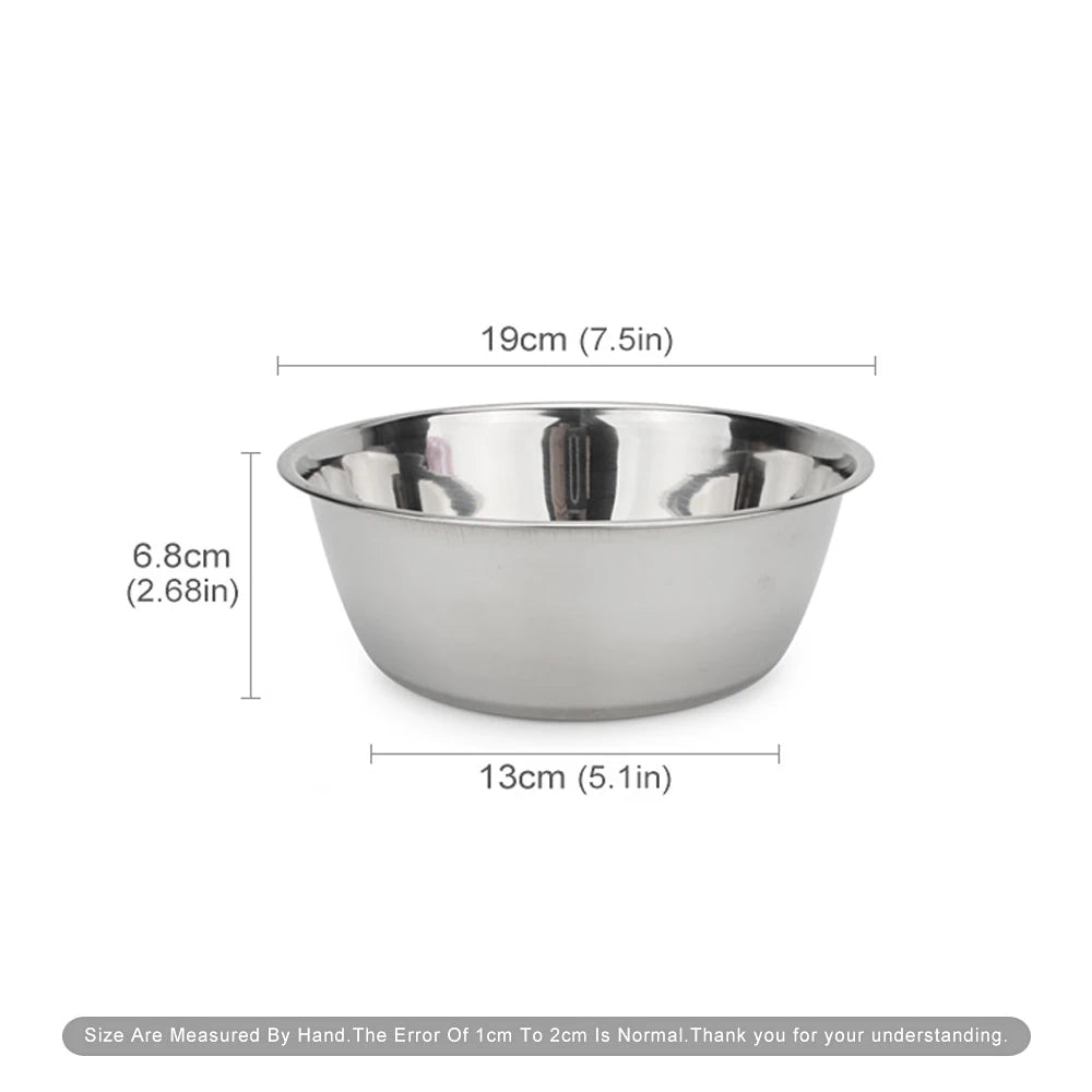 Dog Bowl Stainless Steel Pet Feeding Bowl Cat Food Drinking