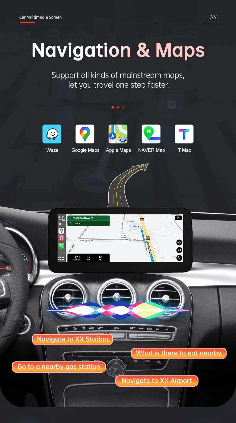 Wireless CarPlay & Android Auto for Mercedes-Benz W205 W176 - Loja Manuel Coelho