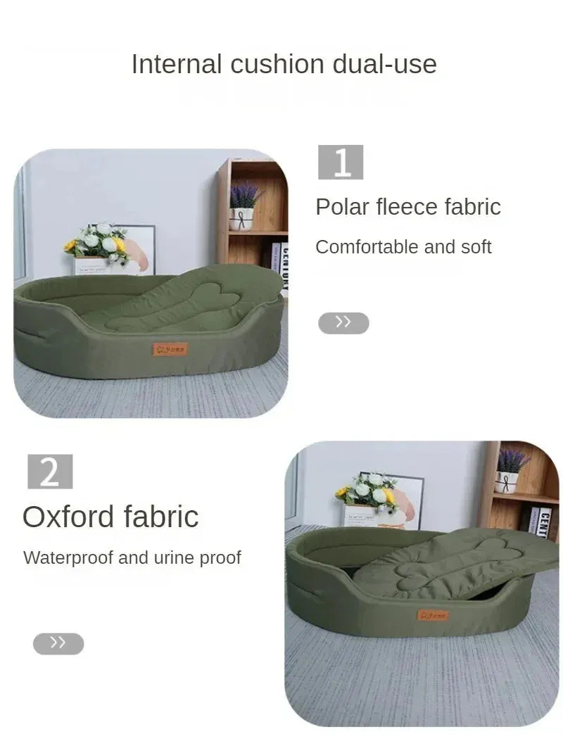 Dog Cushions Pet Bed Sofa Beds Large Dogs Fluffy Medium Blanket Pets Accessories - Loja Manuel Coelho