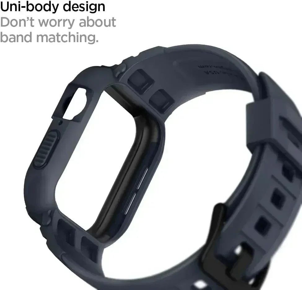 Rugged Armor Pro Designed for Apple Watch Ultra 2 Rubber Case with Band