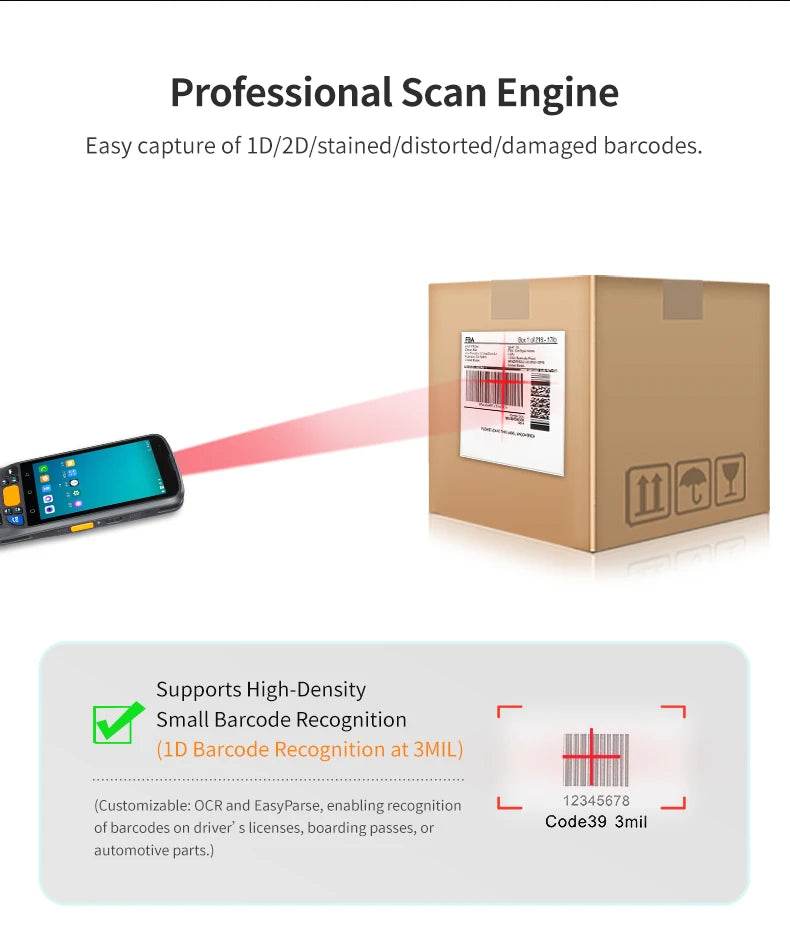 8Core Megapixel Scanner IP67 Handheld Terminal - Loja Manuel Coelho