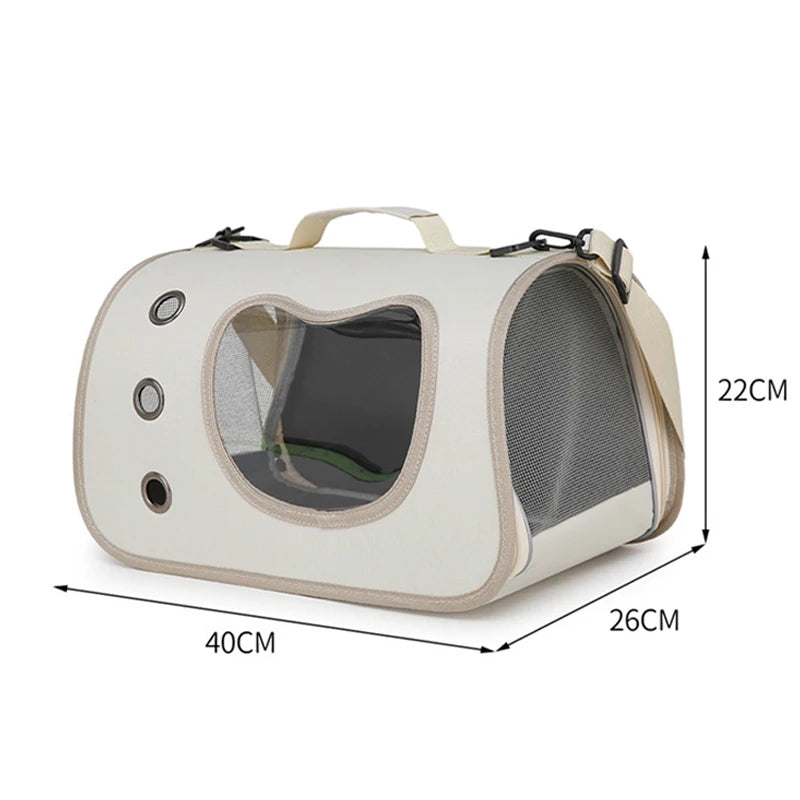 Portable Pet Carrier Bag for Small Dogs Cats Outdoor Foldable Cat Bag Breathable