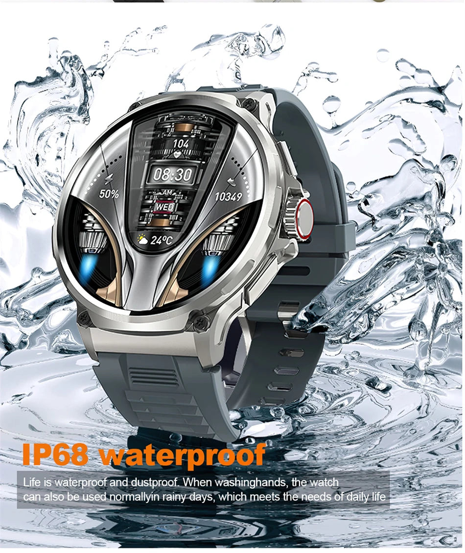 2024 New For Huawei Xiaomi Men GPS Track Smart Watch 1.85 Inch Ultra HD AMOLED