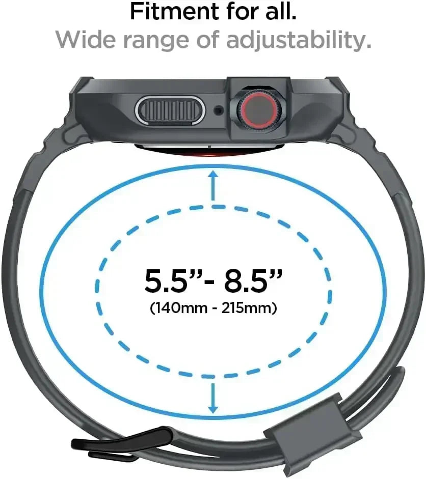 Rugged Armor Pro Designed for Apple Watch Ultra 2 Rubber Case with Band