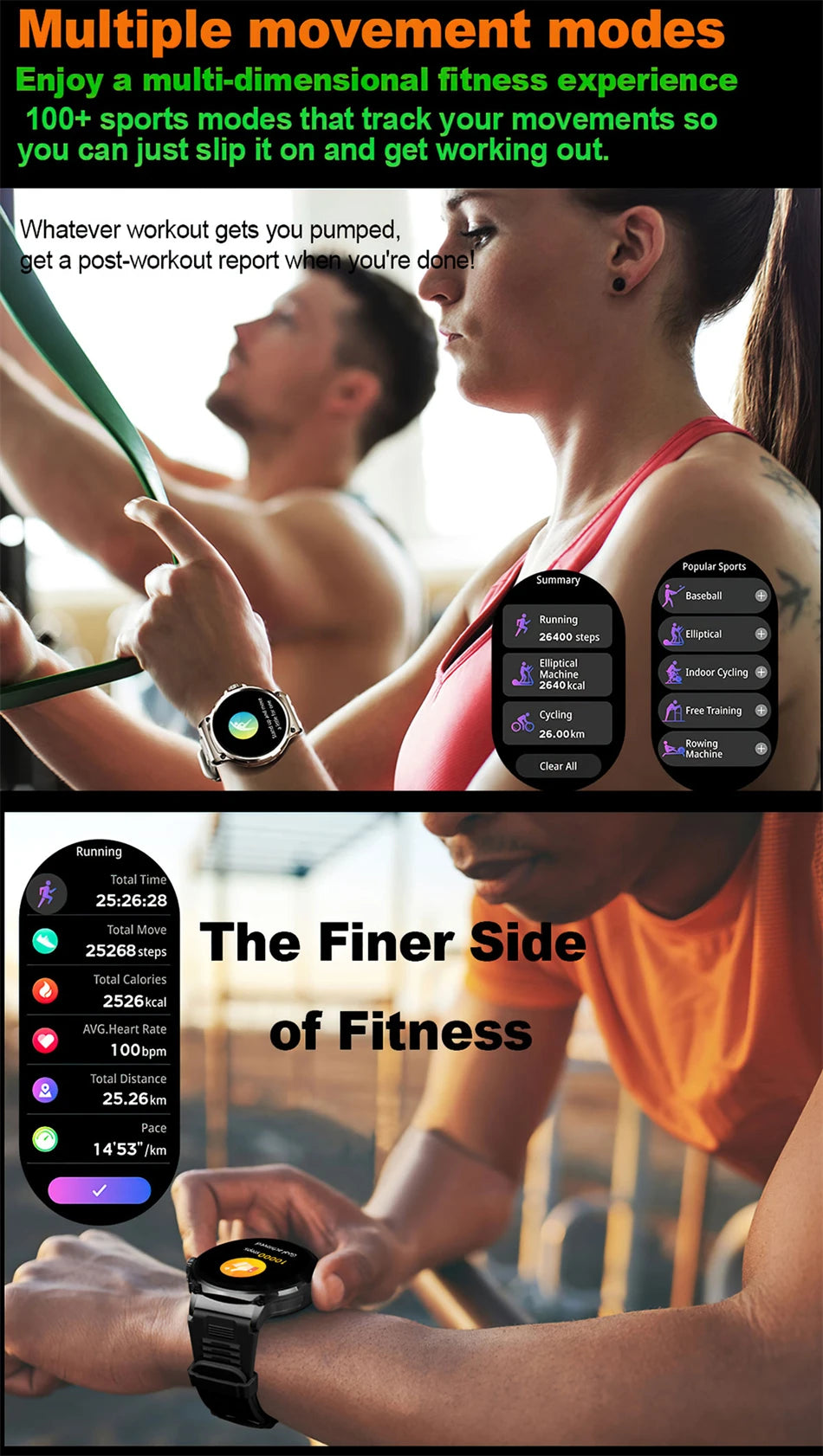 2024 New For Huawei Xiaomi Men GPS Track Smart Watch 1.85 Inch Ultra HD AMOLED