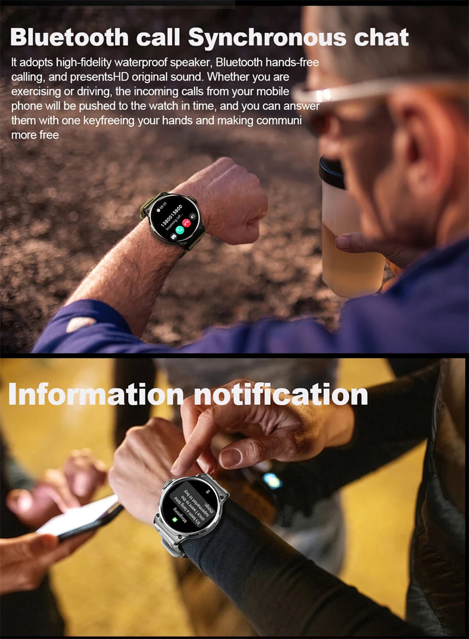2024 New For Huawei Xiaomi Men GPS Track Smart Watch 1.85 Inch Ultra HD AMOLED