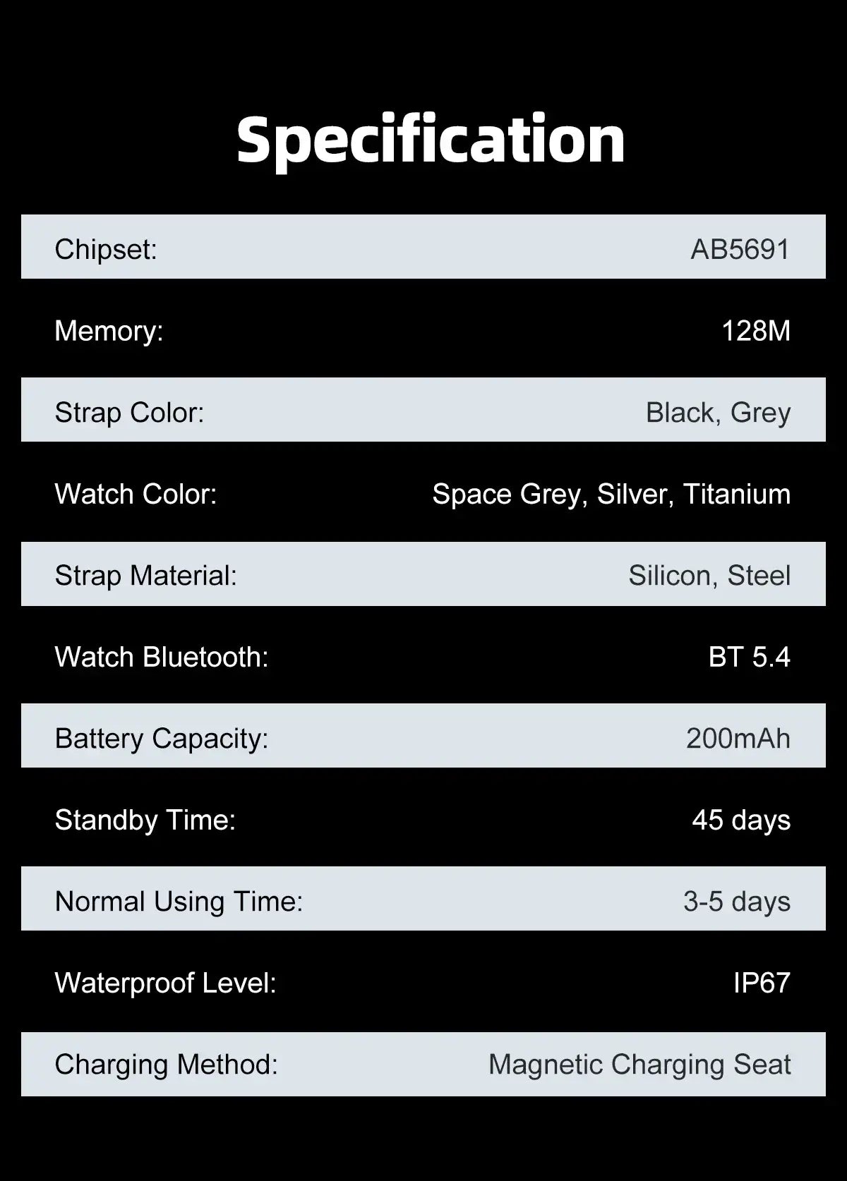 New Ultra Thin Smart Watch men 1.96" AMOLED 360*360 HD Pixel Display